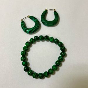 Ann Taylor Chunky Marbelized Earrings